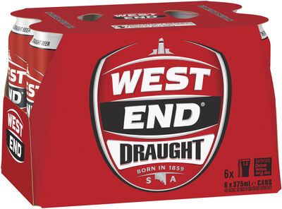 West End Draught Can 375mL Pack 6 | Liquorland