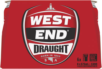 West End Draught Can 375mL Pack 6 | Liquorland