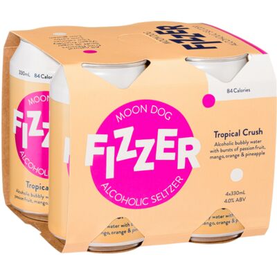 Moon Dog Fizzer Tropical Crush 330mL Pack 4 | Liquorland