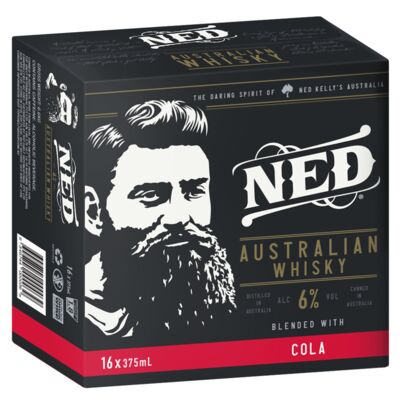 Ned Australian Whisky Cola Can 375mL Carton 16 | Liquorland