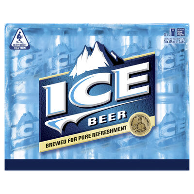 Ice Beer Block Can 375mL Pack 30 | Liquorland