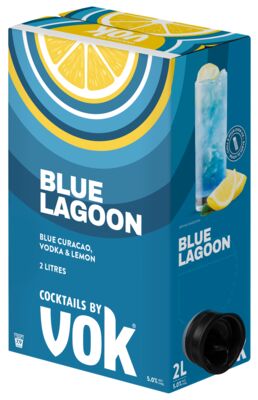 Vok Cocktails Blue Lagoon 2lt Each | Liquorland