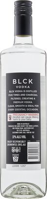 Blck Vodka 1lt Each | Liquorland
