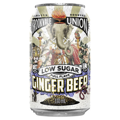 Brookvale Union Ginger Beer Low Sugar Can 330mL Each | Liquorland