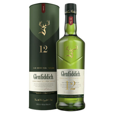 Glenfiddich 12yo Single Malt Scotch Whisky 1l Each | Liquorland