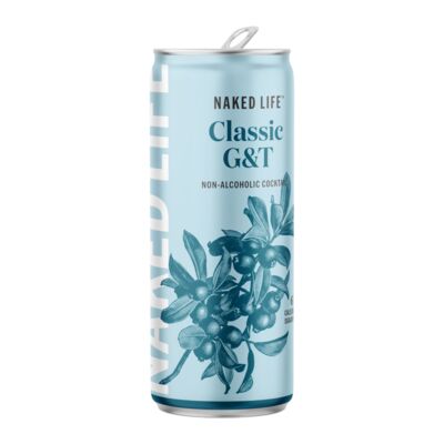 Naked Life Non Alcoholic Cocktail Gin Tonic Can 250mL Each | Liquorland