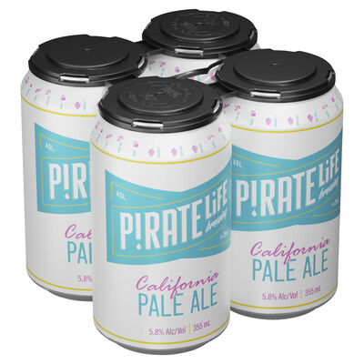 Pirate Life California Pale Ale Can 355mL Pack 4 | Liquorland