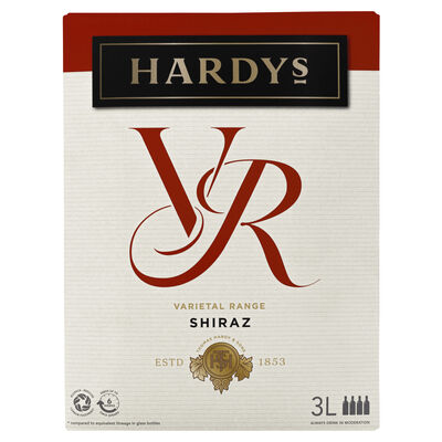 Hardys Vr Shiraz 3l Each | Liquorland