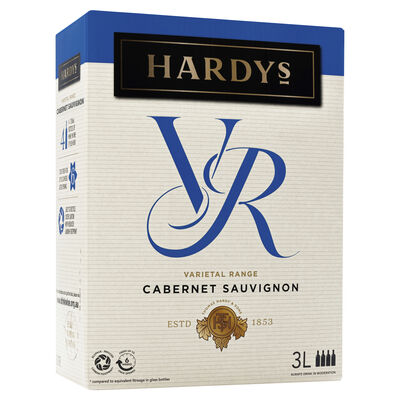 Hardys Vr Cabernet Sauvignon 3l Each | Liquorland