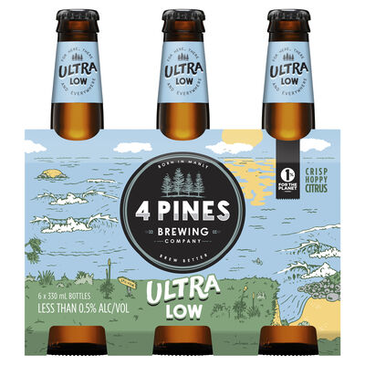 4 Pines Brewing Ultra Low Bottle 330mL Pack 6 | Liquorland