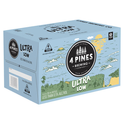4 Pines Brewing Ultra Low Bottle 330mL Carton 24 | Liquorland
