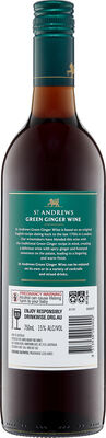St Andrews Green Ginger Wine 750mL Each | Liquorland