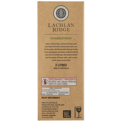 Lachlan Ridge Chardonnay Cask 2l Each | undefined