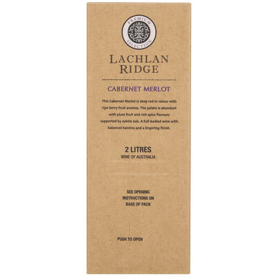 Lachlan Ridge Cabernet Merlot Cask 2l Each | Liquorland