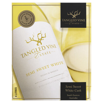Tangled Vine Semi Sweet White Cask 4l Each | Liquorland