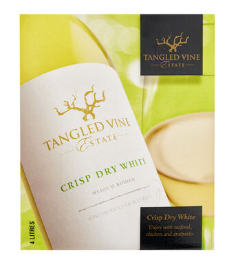 Tangled Vine Crisp Dry White Cask 4l Each | Liquorland