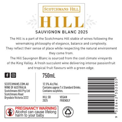The Hill Sauvignon Blanc 750mL Each | Liquorland
