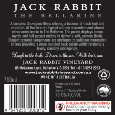 Jack Rabbit Sauvignon Blanc 750mL Each | Liquorland