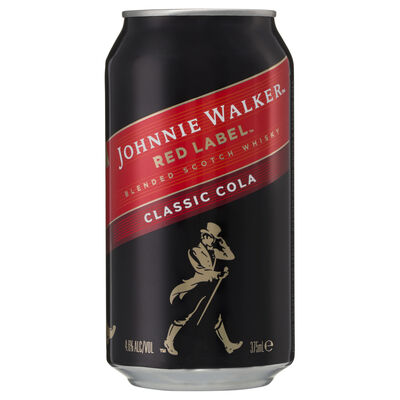 Johnnie Walker Red Cola Can 375mL Each | Liquorland