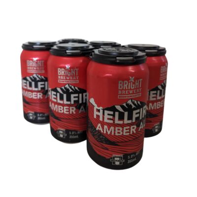 Bright Brewery Helfire Amber Ale Can 355mL Pack 6 | Liquorland