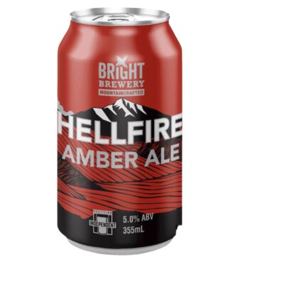 Bright Brewery Helfire Amber Ale Can 355mL Each | Liquorland