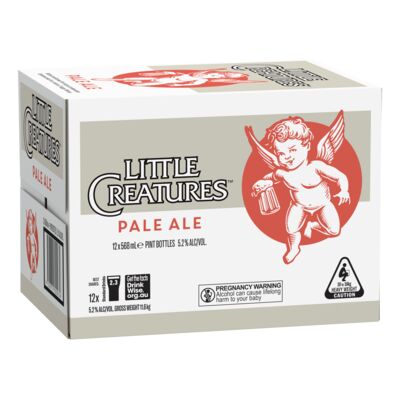 Little Creatures Pale Ale Pint Bottle 568mL Carton 12 | Liquorland