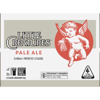 Little Creatures Pale Ale Pint Bottle 568mL Carton 12 | Liquorland