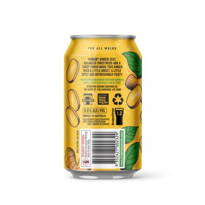 Stomping Ground Ginger Smash Can 355mL Pack 4 | Liquorland