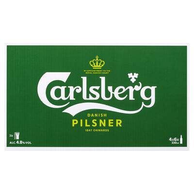 Carlsberg Green Bottle 330mL Carton 24 | Liquorland
