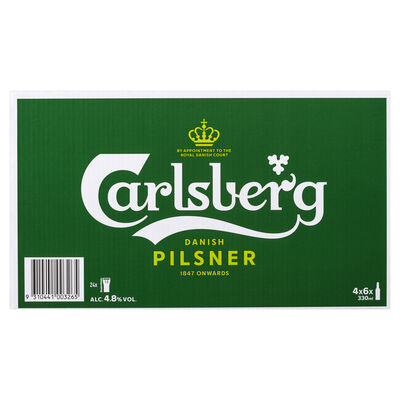 Carlsberg Green Bottle 330mL Carton 24 | Liquorland
