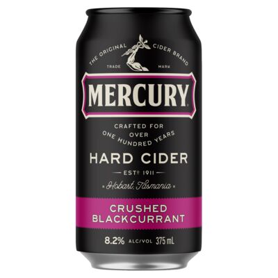 Mercury Hard Cider Blackcurrant Can 375mL Each | Liquorland