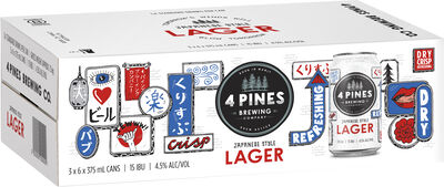 4 Pines Brewing Japanese Lager Can 375mL Carton 18 | Liquorland