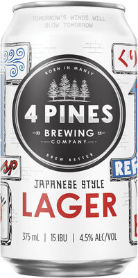 4 Pines Brewing Japanese Lager Can 375mL Each | Liquorland