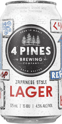 4 Pines Brewing Japanese Lager Can 375mL Each | Liquorland