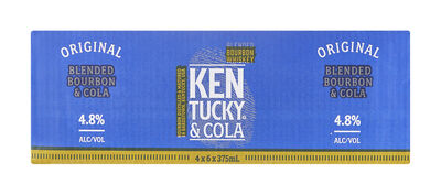 Kentucky Bourbon Cola 4 8 Can 375mL Carton 24 | Liquorland