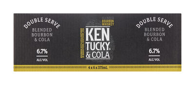 Kentucky Bourbon Double Serve Cola Can 375mL Carton 24 | Liquorland