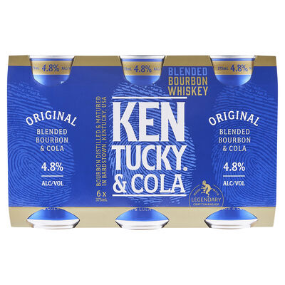 Kentucky Bourbon Cola 4 8 Can 375mL Pack 6 | Liquorland