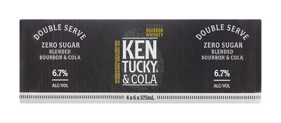 Kentucky Bourbon Double Serve Cola No Sugar Can 375mL Carton 24 | Liquorland