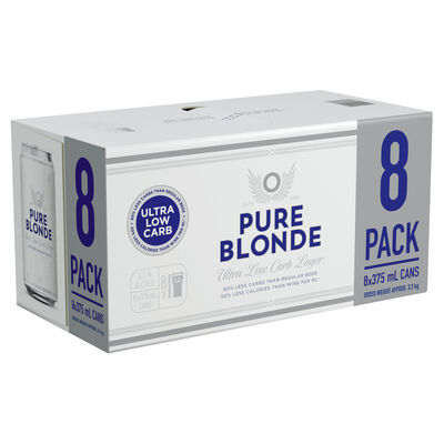Pure Blonde Can 375mL Pack 8 | undefined