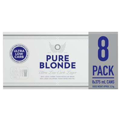 Pure Blonde Can 375mL Pack 8 | undefined