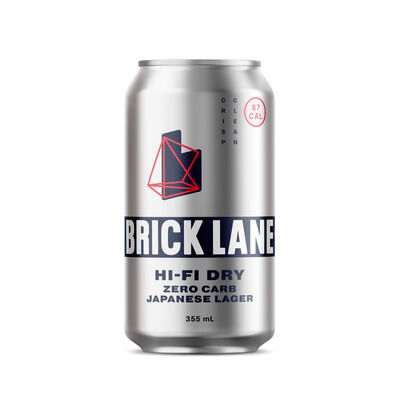 Brick Lane Hi Fi Dry Japanese No Carb Lager Can 355mL Each | Liquorland
