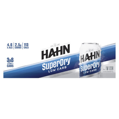 Hahn Super Dry Can 375mL Carton 24 | Liquorland