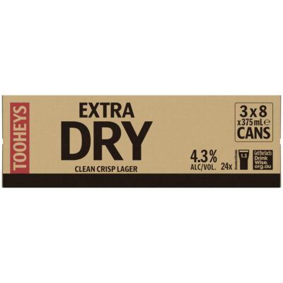 Tooheys Extra Dry Can 375mL Carton 24 | Liquorland