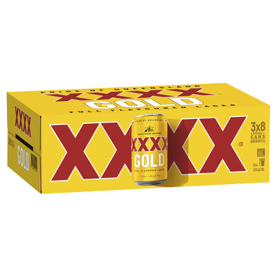 Xxxx Gold Can 375mL Carton 24 | Liquorland