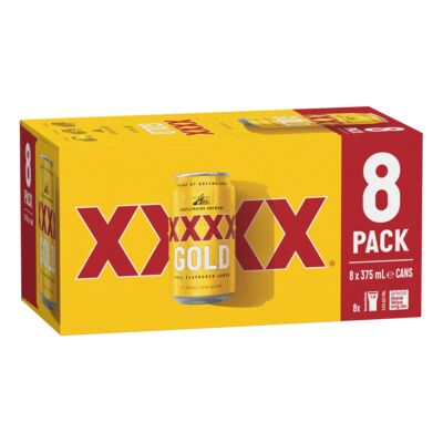 Xxxx Gold Can 375mL Pack 8 | Liquorland