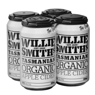 Willie Smith S Organic Cider Can 355mL Pack 4 | Liquorland