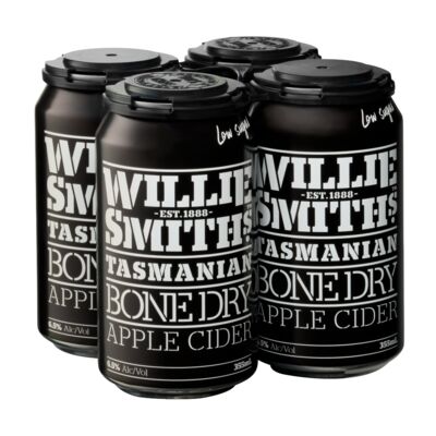 Willie Smith S Bone Dry Cider Can 355mL Pack 4 | undefined