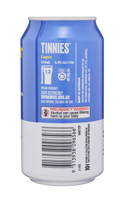 Tinnies Lager Can 375mL Each | Liquorland
