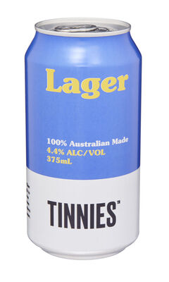Tinnies Lager Can 375mL Each | Liquorland