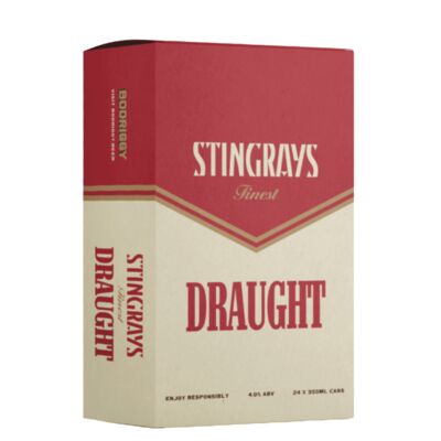 Bodriggy Stingray Draught Can 355mL Carton 24 | Liquorland